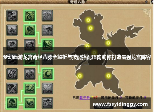 梦幻西游龙宫奇经八脉全解析与技能搭配指南助你打造最强龙宫阵容